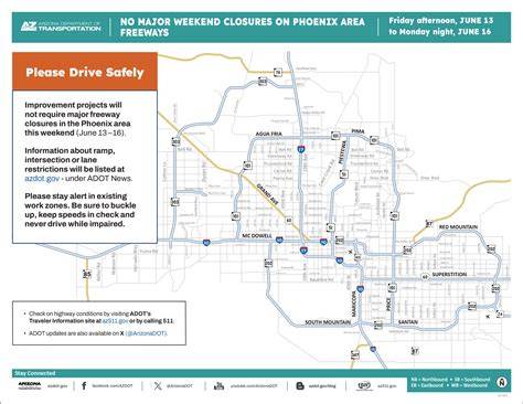 Freeway closures today.  The Weekend Freeway Travel Advisory is posted as i...