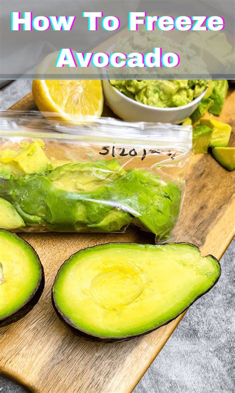 Freeze avocado. A frozen whole avocado will take from 30 minutes to an hour to thaw at room temperature. You will then be able to cut it open and use it as desired. 