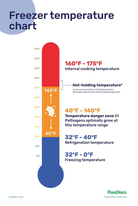 Freezer Temperature Chart Download Free Poster - FoodDocs