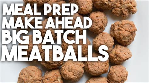 Freezer meal prep : meatballs - YouTube