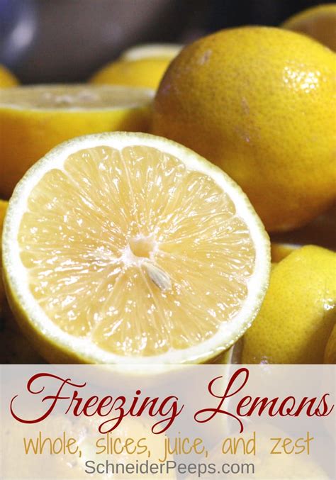 Freezing lemons. Things To Know About Freezing lemons. 