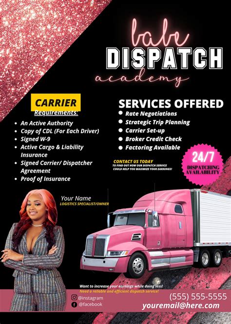 Freight Dispatcher Flyer Template