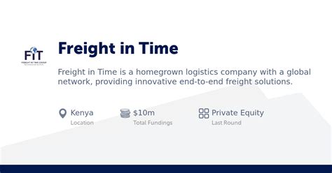 Freight In Time - Overview, News & Competitors