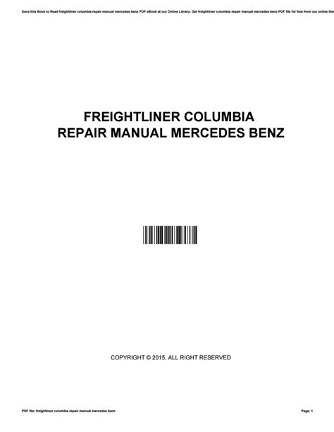 Freightliner columbia repair manual mercedes benz. - Service manual heating air conditioning automatic climate control model 123.