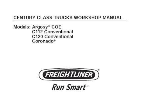 Freightliner trucks century class c120 service manual. - Overstreet comic book price guide free.