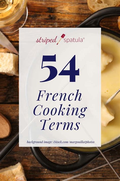French Cooking Terms Reference Guide Striped Spatula