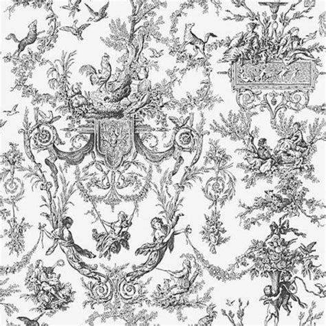 French Country Black Toile