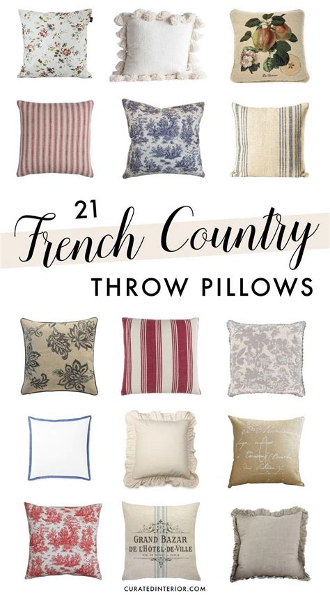 French Country Throw Pillows You