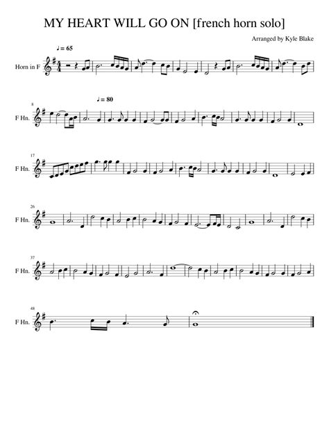 French Horn Sheet music for French horn (Solo) Musescore.com