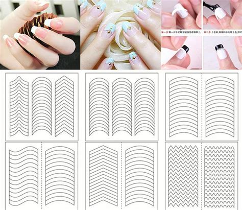 French Nail Template