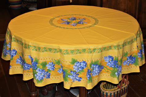 French Round Tablecloth