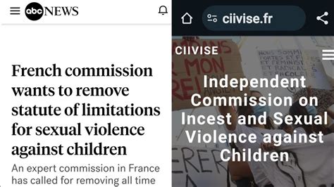 French commission wants to remove statute of limitations for sexual violence against children