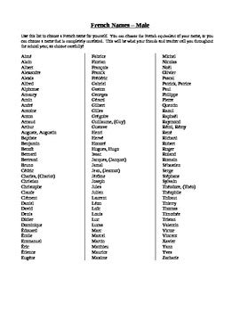 French first names.  You&rsquo;ll also learn how French parents choose a name today and why these na...