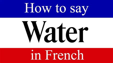 French for water. The Crossword Solver found 30 answers to "french water", 5 letters crossword clue. The Crossword Solver finds answers to classic crosswords and cryptic crossword puzzles. Enter the length or pattern for better results. Click the answer to find similar crossword clues . Enter a Crossword Clue. 
