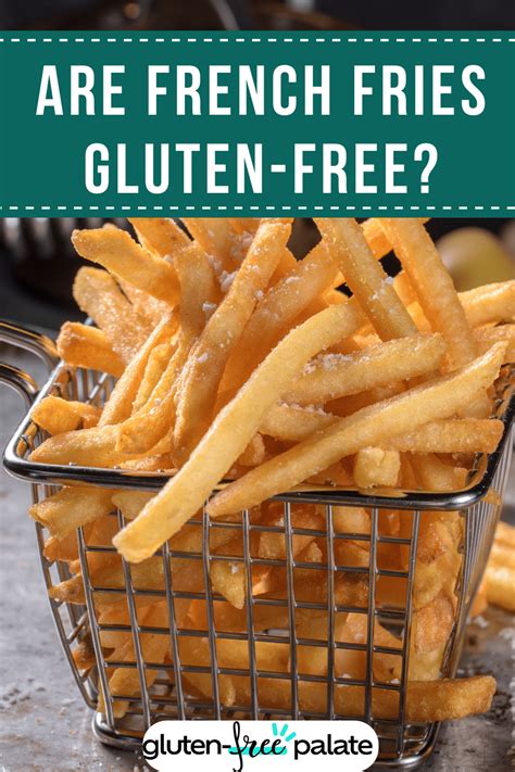 French fries gluten free. Are French fries gluten free? Well, that is a complex question. Potatoes are gluten-free, but that does not mean that French fries are also gluten-free. When it comes to French … 