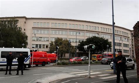 French media say a teacher was killed and others injured in a rare school stabbing