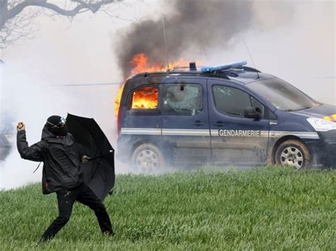 French police clash with protesters opposed to reservoir plans