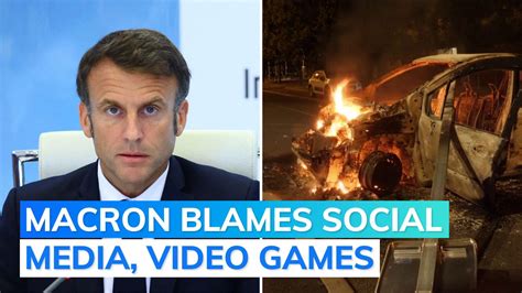 French president urges parents to keep teens at home, faults social media as rioting spreads