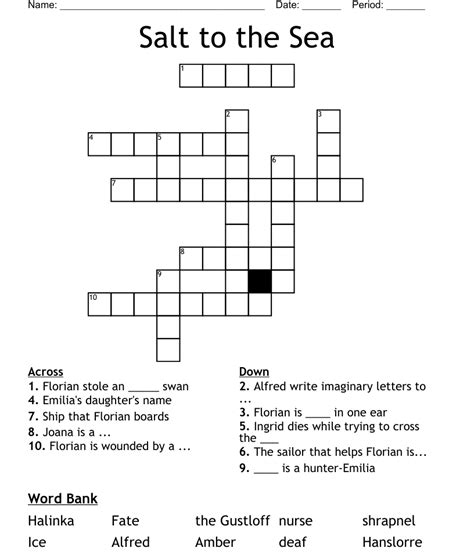 French word for salt Crossword Clue Wordplays.com