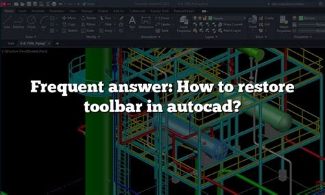 Frequent Answer: How Do I Get My Tools Back In Autocad?