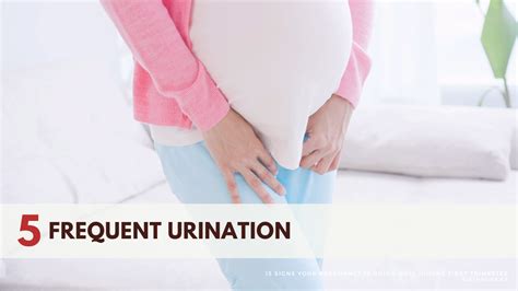 Frequent peeing in first trimester