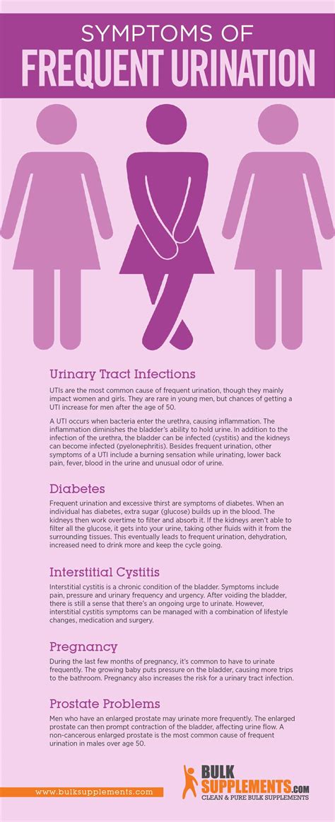 However, frequent urination can also indicate an underlying problem. Some of these may include kidney or ureter problems, urinary bladder problems, diabetes, and prostate gland problems. Other .... 