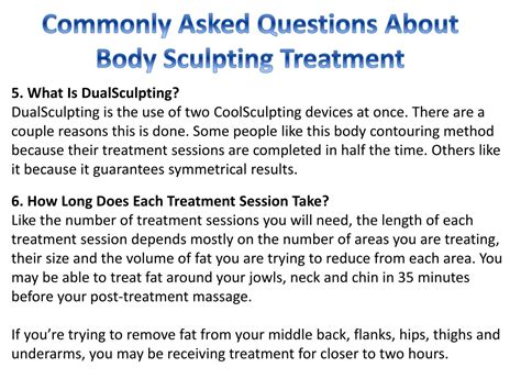 Frequently Asked Questions About Body Sculpting Treatments