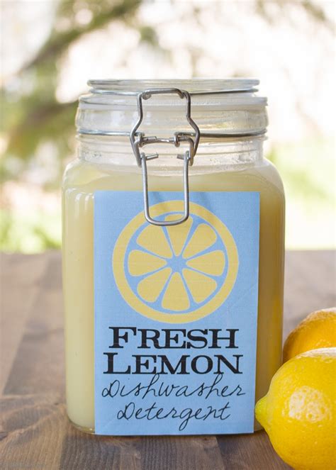 Fresh Lemon Homemade Dishwasher Detergent