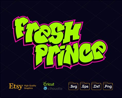 Fresh Prince Fonts SVG Digital Download Martin Svg African Etsy