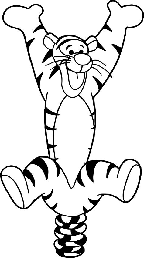 Fresh Tigger Coloring Page