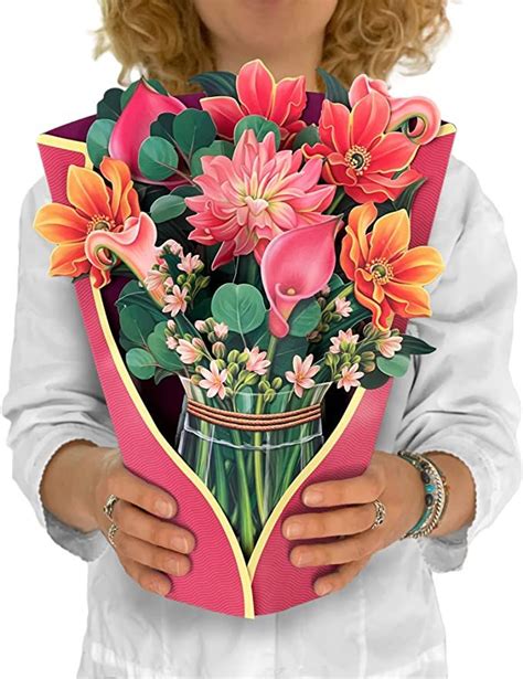 Fresh cut paper. Freshcut Paper Pop Up Cards, Thanksgiving Greeting Cards, Autumn, Fall, Pumpkin Harvest, 12 inch Life Sized Forever Flower Bouquet 3D Popup with Note Card and Envelope - Harvest Party Decoration 4.6 out of 5 stars 2,767 