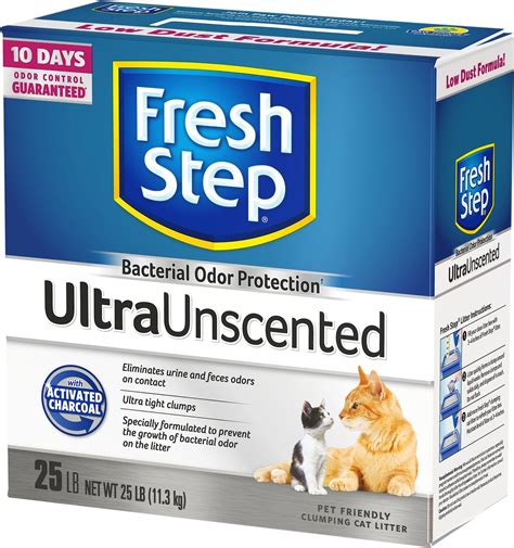 Fresh step unscented cat litter. TRY FRESH STEP® OUTSTRETCH® Change it less. Do less. Absorbs 50% more. Lasts 50% longer vs. leading competitor based on estimated usage. JOIN PAW POINTS REWARDS Scratch up purr-worthy rewards for all kinds of cat care buys, like … 