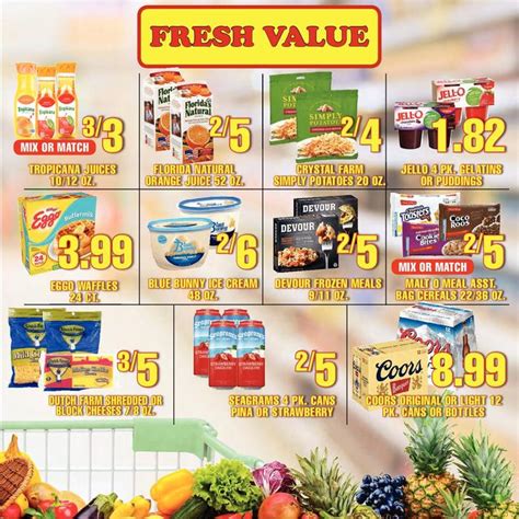 Fresh value weekly ad gadsden al. Fresh Value Marketplace proudly serves the , area. Come in for the best grocery experience in town. We're open ... Select Store View Ads. 3 Fresh Value 1009 Martin St S. Pell City, AL 35128. ... Gadsden, AL 35904. Phone: (256) 257-1590. Hours: Monday - Sunday 7:00am - 9:00pm . Select Store View Ads. 