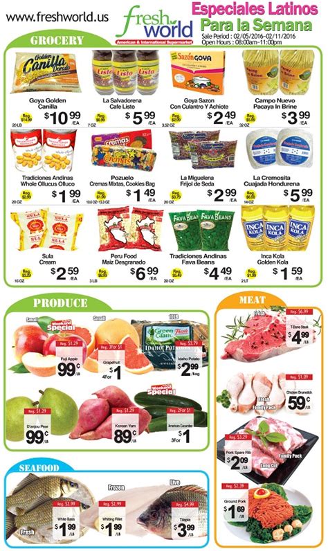 Fresh world weekly ad. World Fresh Market is your #1 choice for your authentic grocery shopping needs. Stop in today and see what we have to offer. ... events, and receive our weekly ad ... 
