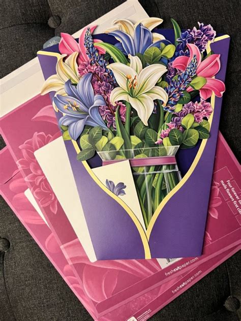 Freshcutpaper - This unique set comes with 3 gorgeous bouquet pop-ups, note cards and envelopes. What a unique and wonderful way to express your feelings. What You Get. 3 Pop-up cards with base; 1 each: Sunflowers, Lilies & Lupines and Dear …