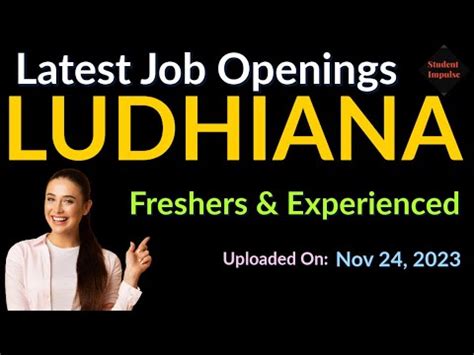 Fresher Jobs in Ludhiana 2024 - Freshersworld.com