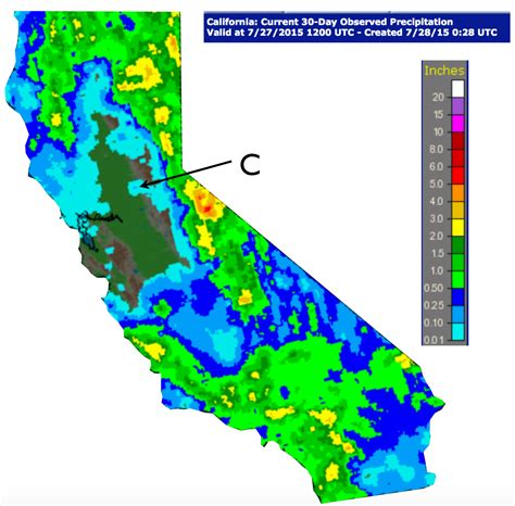 Fresno rainfall totals. State of California, CIMIS, California Irrigation Management Information System 