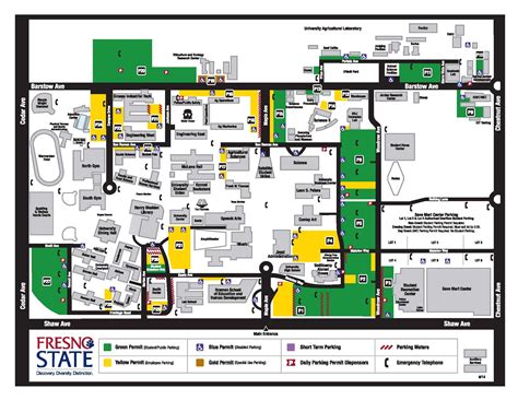 Fresno state university campus map. 