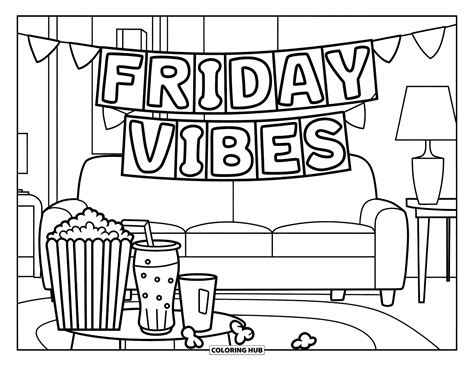 Friday Coloring Shee