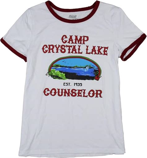 Friday The 13th Camp Crystal Lake Counselor Girls Ringer T-Shirt …