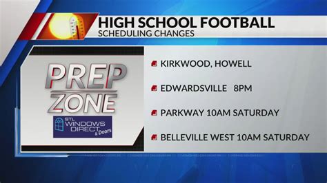 Friday night football scheduling changes for several high schools