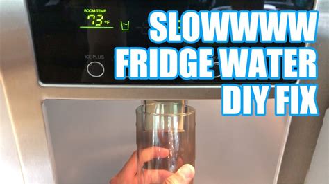 Fridge water is slow. Samsung Refrigerator Water Dispenser Slow – Fast Fix. If your Samsung refrigerator dispenses water slowly, follow the steps below to fix it quickly: 1. Press and Hold Down the Cradle. If you notice your Samsung refrigerator is not dispensing water as fast as it should, press and hold down the cradle for about 3 to 4 minutes. This will allow ... 