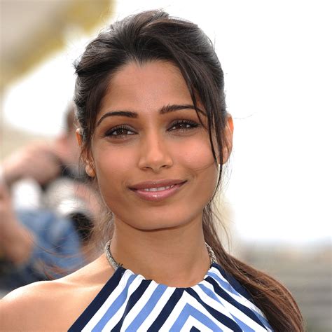 Frieda pinto. This isn't the Freida Pinto people are used to seeing. The 28-year-old actress takes center stage in Bruno Mars' just-released "Gorilla" music video, playing a newbie stripper named Isabella. 