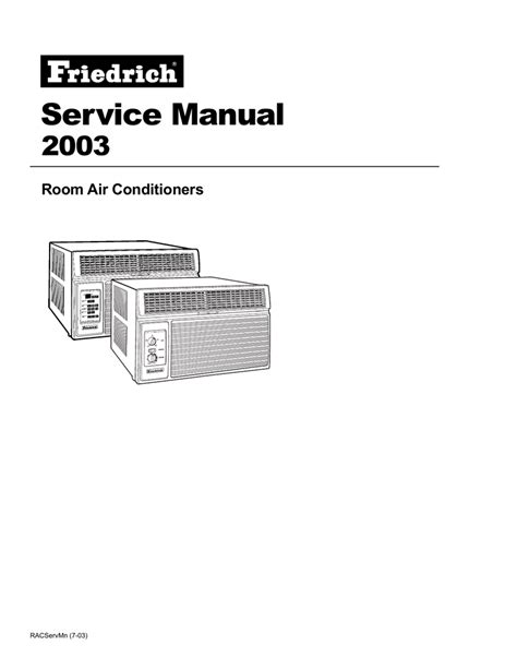Friedrich room air conditioners 2003 service manual. - Ski doo formula 583 shop manual.