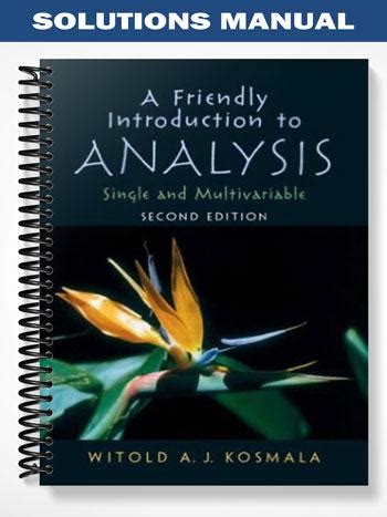 Friendly introduction to analysis kosmala solutions guide. - Greening your office an a z guide green books guides.