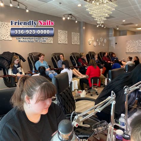 Friendly nails -voted best nails salon in winston salem reviews. Top 10 Best Acrylic Fill-In Near Winston-Salem, North Carolina. 1 . Twin City Nail Lounge. "This is the best nail salon in Winston Salem. My wife and I went there for pedicure and we love it..." more. 2 . Lotus Nails. "Very clean and professional. Friendly without being overly chatty. 