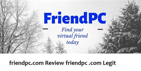 Friendpc - 4. FriendPC. There are many options to offer when you join Friend PC. On their site, you can choose to be either of the following: a virtual friend through text, chat, or even a call; a companion for real-time events; or a virtual gamer to …
