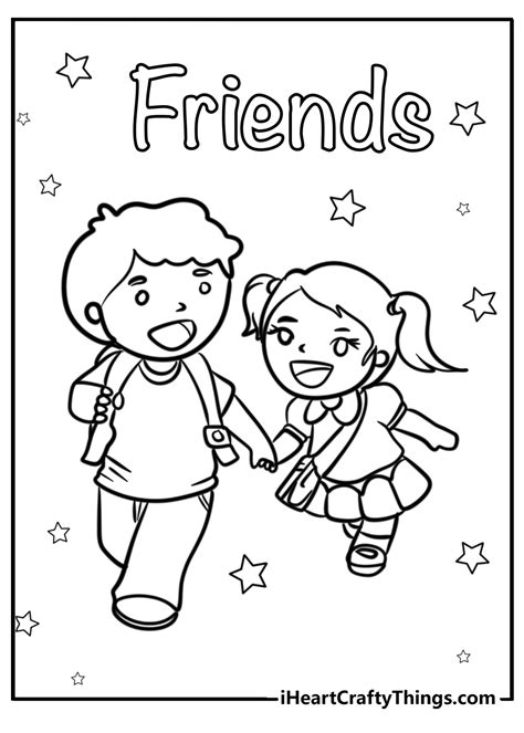 Friends Coloring Shee