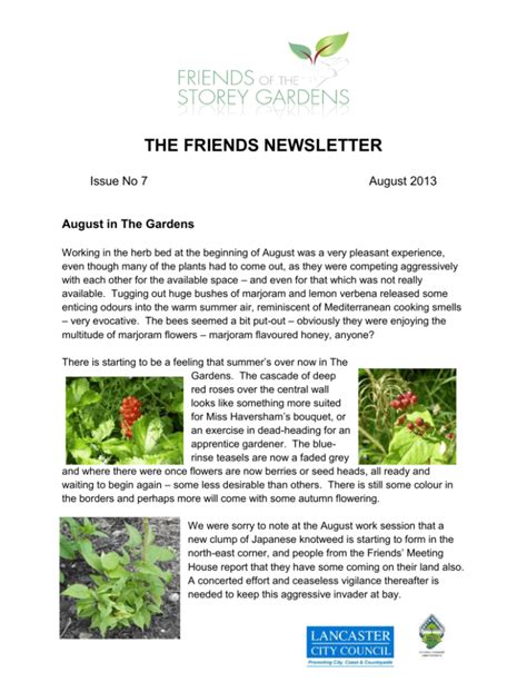 Friends Newsletter