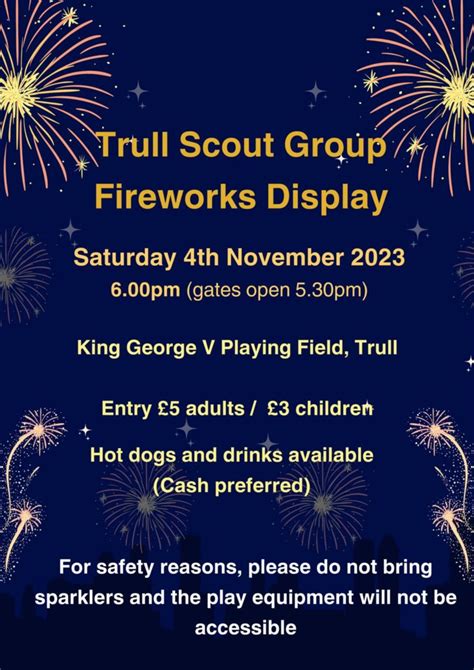 Friends of Trull Scout Group - Fireworks Events AllEvents.in